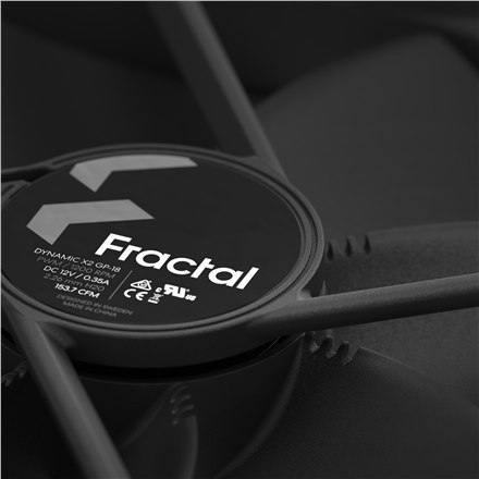 Fractal Design | Dynamic X2 GP-18 PWM Black | Black | Case fan Fractal Design | Dynamic X2 GP-18 PWM Black | Black | Case fan