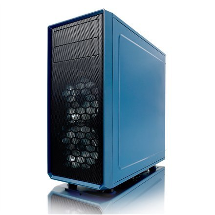 Fractal Design | Focus G | FD-CA-FOCUS-BU-W | Side window | Left side panel - Tempered Glass | Blue | ATX | Power supply include Fractal Design | Focus G | FD-CA-FOCUS-BU-W | Side window | Left side panel - Tempered Glass | Blue | ATX | Power supply include