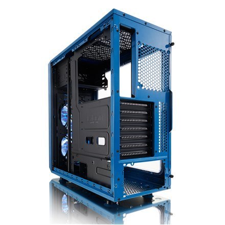 Fractal Design | Focus G | FD-CA-FOCUS-BU-W | Side window | Left side panel - Tempered Glass | Blue | ATX | Power supply include Fractal Design | Focus G | FD-CA-FOCUS-BU-W | Side window | Left side panel - Tempered Glass | Blue | ATX | Power supply include