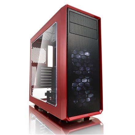 Fractal Design | Focus G | FD-CA-FOCUS-RD-W | Side window | Left side panel - Tempered Glass | Red | ATX | Power supply included Fractal Design | Focus G | FD-CA-FOCUS-RD-W | Side window | Left side panel - Tempered Glass | Red | ATX | Power supply included