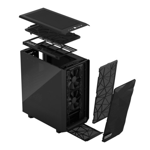 Fractal Design | Meshify 2 Compact Dark Tempered Glass | Black | Power supply included | ATX Fractal Design | Meshify 2 Compact Dark Tempered Glass | Black | Power supply included | ATX