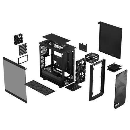 Fractal Design | Meshify 2 Compact Lite | Side window | Black TG Light tint | Mid-Tower | Power supply included No | ATX