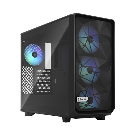 Fractal Design | Meshify 2 Lite RGB TG Light Tint | Side window | Black | E-ATX | Power supply included No | ATX Fractal Design | Meshify 2 Lite RGB TG Light Tint | Side window | Black | E-ATX | Power supply included No | ATX
