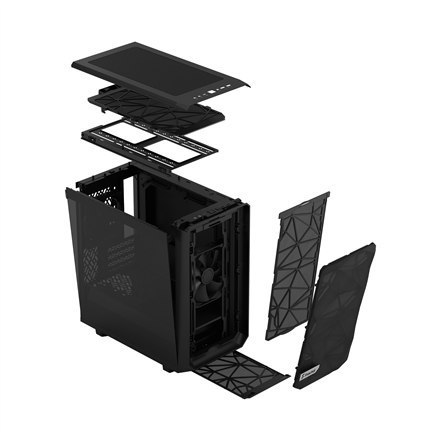 Fractal Design | Meshify 2 Mini | Side window | Black TG dark tint | mATX | Power supply included No | ATX Fractal Design | Meshify 2 Mini | Side window | Black TG dark tint | mATX | Power supply included No | ATX