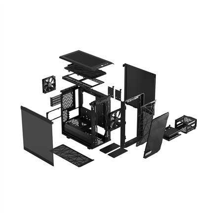 Fractal Design | Meshify 2 Mini | Side window | Black TG dark tint | mATX | Power supply included No | ATX Fractal Design | Meshify 2 Mini | Side window | Black TG dark tint | mATX | Power supply included No | ATX