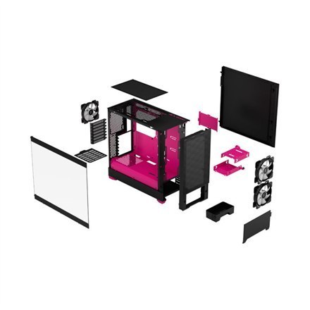 Fractal Design | Pop Air RGB | Side window | Magenta Core TG Clear Tint | ATX, mATX, Mini ITX | Power supply included No | ATX Fractal Design | Pop Air RGB | Side window | Magenta Core TG Clear Tint | ATX, mATX, Mini ITX | Power supply included No | ATX