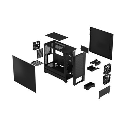 Fractal Design | Pop Air | Side window | Black Solid | ATX, mATX, Mini ITX | Power supply included No | ATX Fractal Design | Pop Air | Side window | Black Solid | ATX, mATX, Mini ITX | Power supply included No | ATX