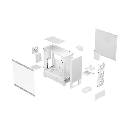 Fractal Design | Pop XL Air RGB | Side window | White TG Clear Tint | E-ATX up to 280 mm, ATX , mATX, Mini ITX | Power supply in Fractal Design | Pop XL Air RGB | Side window | White TG Clear Tint | E-ATX up to 280 mm, ATX , mATX, Mini ITX | Power supply in