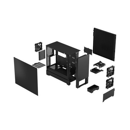 Fractal Design | Pop Silent | Side window | Black Solid | ATX, mATX, Mini ITX | Power supply included No | ATX Fractal Design | Pop Silent | Side window | Black Solid | ATX, mATX, Mini ITX | Power supply included No | ATX