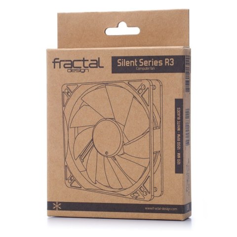 Fractal Design | Silent Series R3 120 mm | Black, White | Fan Fractal Design | Silent Series R3 120 mm | Black, White | Fan