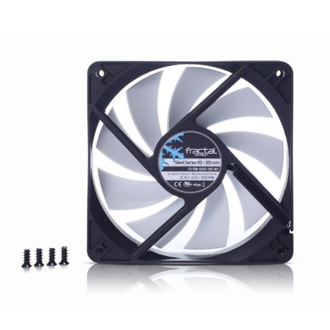 Fractal Design | Silent Series R3 120 mm | Black, White | Fan Fractal Design | Silent Series R3 120 mm | Black, White | Fan