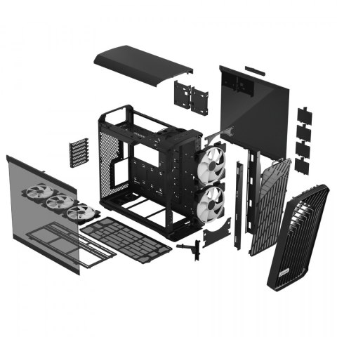 Fractal Design | Torrent Black RGB TG Light Tint | FD-C-TOR1A-04 | Black | Zasilacz w zestawie | ATX Fractal Design | Torrent Black RGB TG Light Tint | FD-C-TOR1A-04 | Black | Zasilacz w zestawie | ATX