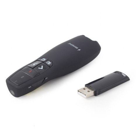 Gembird | Built-in laser pointer | Max Operating Distance 10 m | Black Gembird | Built-in laser pointer | Max Operating Distance 10 m | Black