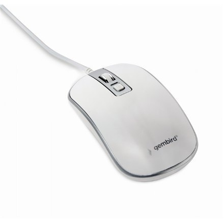 Gembird | Mysz optyczna USB | MUS-4B-06-WS | Mysz optyczna | Biały/Srebrny Gembird | Mysz optyczna USB | MUS-4B-06-WS | Mysz optyczna | Biały/Srebrny