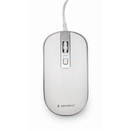 Gembird | Mysz optyczna USB | MUS-4B-06-WS | Mysz optyczna | Biały/Srebrny Gembird | Mysz optyczna USB | MUS-4B-06-WS | Mysz optyczna | Biały/Srebrny
