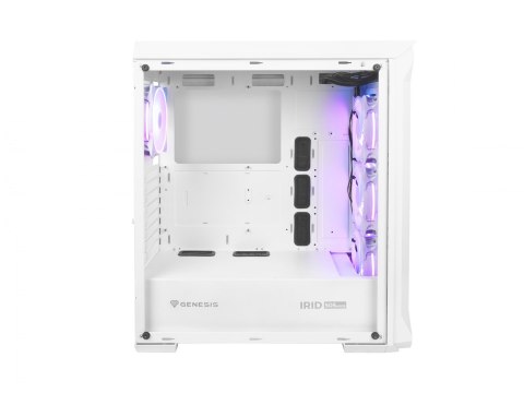 Genesis | PC Case | IRID 505 ARGB | Side window | White | Midi Tower | Power supply included No | ATX Genesis | PC Case | IRID 505 ARGB | Side window | White | Midi Tower | Power supply included No | ATX