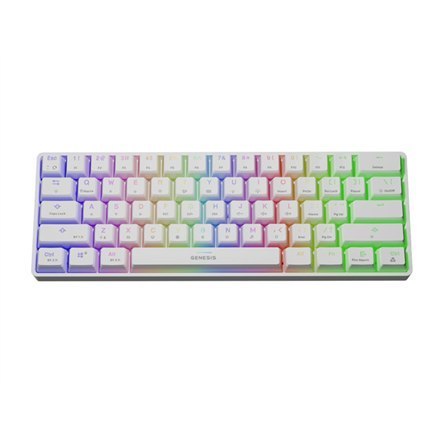Genesis | THOR 660 RGB | Klawiatura dla graczy | Podświetlenie LED RGB | USA | Biała | Bezprzewodowa / Przewodowa | 1,5 m | Gate Genesis | THOR 660 RGB | Klawiatura dla graczy | Podświetlenie LED RGB | USA | Biała | Bezprzewodowa / Przewodowa | 1,5 m | Gate