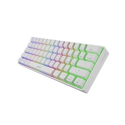 Genesis | THOR 660 RGB | Mechaniczna klawiatura dla graczy | Podświetlenie LED RGB | USA | Biała | Bezprzewodowa | Bluetooth | U Genesis | THOR 660 RGB | Mechaniczna klawiatura dla graczy | Podświetlenie LED RGB | USA | Biała | Bezprzewodowa | Bluetooth | U