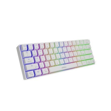 Genesis | THOR 660 RGB | Mechaniczna klawiatura dla graczy | Podświetlenie LED RGB | USA | Biała | Bezprzewodowa | Bluetooth | U Genesis | THOR 660 RGB | Mechaniczna klawiatura dla graczy | Podświetlenie LED RGB | USA | Biała | Bezprzewodowa | Bluetooth | U