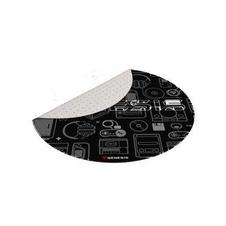 GENESIS Tellur 300 Round Gear Protective Floor Mat, 100cm, Black | Genesis Protective Floor Mat Tellur 300 Round Gear Polyester GENESIS Tellur 300 Round Gear Protective Floor Mat, 100cm, Black | Genesis Protective Floor Mat Tellur 300 Round Gear Polyester