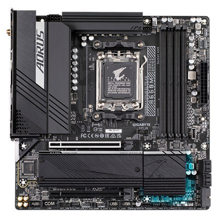 Gigabyte | B650M AORUS ELITE AX 1.0 M/B | Processor family AMD | Processor socket AM5 | DDR5 DIMM | Memory slots 4 | Supported h