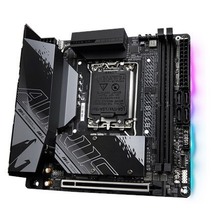 Gigabyte | B760I AORUS PRO DDR4 1.0 M/B | Processor family Intel | Processor socket LGA1700 | DDR4 DIMM | Memory slots 2 | Supp Gigabyte | B760I AORUS PRO DDR4 1.0 M/B | Processor family Intel | Processor socket LGA1700 | DDR4 DIMM | Memory slots 2 | Supp