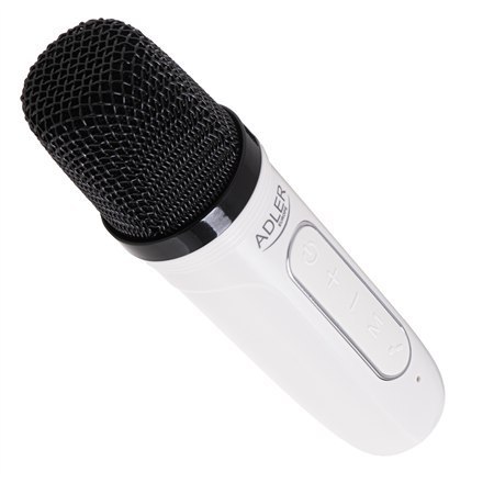 Głośnik karaoke z mikrofonem | AD 1199W | Bluetooth | Biały | Przenośny | Połączenie bezprzewodowe Głośnik karaoke z mikrofonem | AD 1199W | Bluetooth | Biały | Przenośny | Połączenie bezprzewodowe