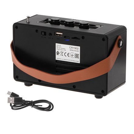 Głośnik z radiem | CR 1902 B | 5 W | Bluetooth | Czarny | Połączenie bezprzewodowe Głośnik z radiem | CR 1902 B | 5 W | Bluetooth | Czarny | Połączenie bezprzewodowe