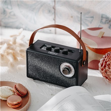 Głośnik z radiem | CR 1902 B | 5 W | Bluetooth | Czarny | Połączenie bezprzewodowe Głośnik z radiem | CR 1902 B | 5 W | Bluetooth | Czarny | Połączenie bezprzewodowe