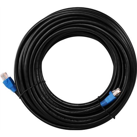 Goobay | CAT 6 Outdoor-patch cable U/UTP | 94389 | 15 m | Black | Prewired, unshielded LAN cable with RJ45 plugs for connecting Goobay | CAT 6 Outdoor-patch cable U/UTP | 94389 | 15 m | Black | Prewired, unshielded LAN cable with RJ45 plugs for connecting