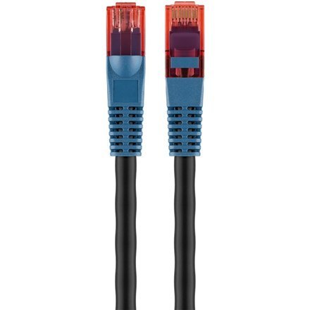 Goobay | CAT 6 Outdoor-patch cable U/UTP | 94389 | 15 m | Black | Prewired, unshielded LAN cable with RJ45 plugs for connecting Goobay | CAT 6 Outdoor-patch cable U/UTP | 94389 | 15 m | Black | Prewired, unshielded LAN cable with RJ45 plugs for connecting