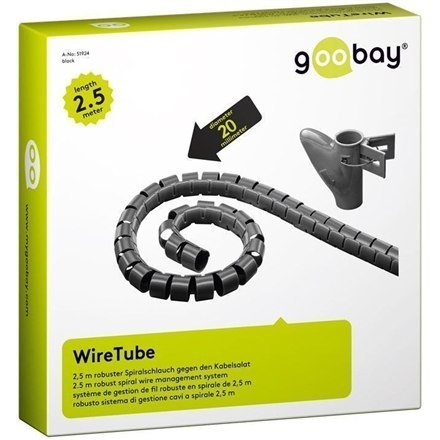 Goobay | Cable wrap | For cable diameter 2 cm | Black Goobay | Cable wrap | For cable diameter 2 cm | Black