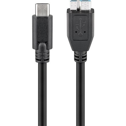 Goobay | Kabel USB-C | Męski | 24-pinowy USB-C | Męski | 9-pinowy Micro-USB Typ B | 0,6 m Goobay | Kabel USB-C | Męski | 24-pinowy USB-C | Męski | 9-pinowy Micro-USB Typ B | 0,6 m