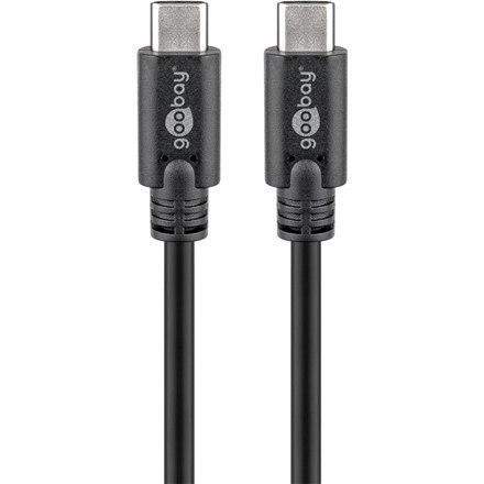 Goobay | USB-C cable | Male | 24 pin USB-C | Male | Black | 24 pin USB-C | 0.5 m Goobay | USB-C cable | Male | 24 pin USB-C | Male | Black | 24 pin USB-C | 0.5 m