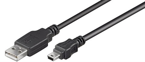 Goobay | USB cable | Male | 4 pin USB Type A | Male | Black | Mini-USB Type B | 3 m Goobay | USB cable | Male | 4 pin USB Type A | Male | Black | Mini-USB Type B | 3 m
