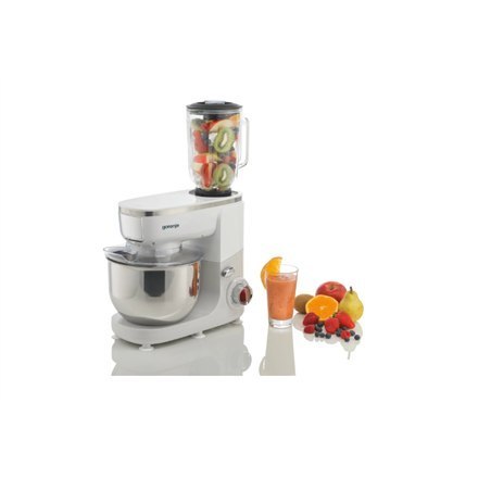 Gorenje | MMC1005W | Urządzenie kuchenne | Pojemność misy 4,8 l | 1000 W | Liczba prędkości 6 | Blender | Materiał wałka | Maszy Gorenje | MMC1005W | Urządzenie kuchenne | Pojemność misy 4,8 l | 1000 W | Liczba prędkości 6 | Blender | Materiał wałka | Maszy