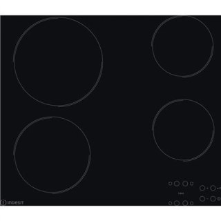 INDESIT | AAR 160 C | Hob | Vitroceramic | Number of burners/cooking zones 4 | Touch | Timer | Black