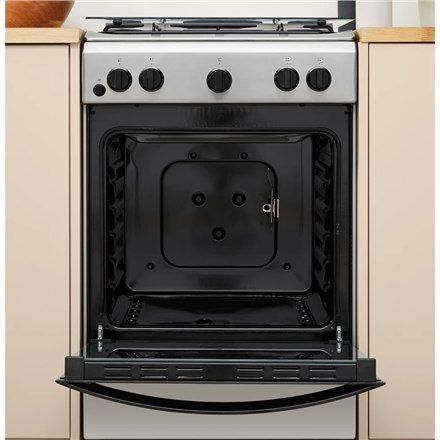 INDESIT Cooker | IS5G1PMX/E/1 | Hob type Gas | Oven type Gas | Stainless steel | Width 50 cm | Grilling | Depth 60 cm | 59 L INDESIT Cooker | IS5G1PMX/E/1 | Hob type Gas | Oven type Gas | Stainless steel | Width 50 cm | Grilling | Depth 60 cm | 59 L