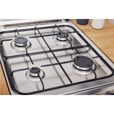 INDESIT Cooker | IS5G1PMX/E/1 | Hob type Gas | Oven type Gas | Stainless steel | Width 50 cm | Grilling | Depth 60 cm | 59 L INDESIT Cooker | IS5G1PMX/E/1 | Hob type Gas | Oven type Gas | Stainless steel | Width 50 cm | Grilling | Depth 60 cm | 59 L