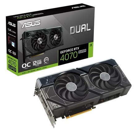 Karta graficzna Asus Dual GeForce RTX 4070 SUPER OC Edition 12GB GDDR6X Gaming | NVIDIA GeForce RTX 4070 SUPER | 12 GB Karta graficzna Asus Dual GeForce RTX 4070 SUPER OC Edition 12GB GDDR6X Gaming | NVIDIA GeForce RTX 4070 SUPER | 12 GB