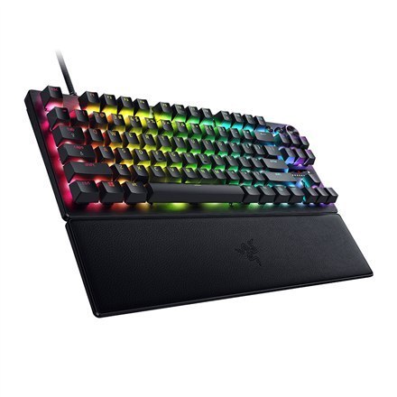 Klawiatura do gier Razer Huntsman V3 Pro Tenkeyless z technologią Analog Optical - przewodowa, układ US, kolor czarny Klawiatura do gier Razer Huntsman V3 Pro Tenkeyless z technologią Analog Optical - przewodowa, układ US, kolor czarny