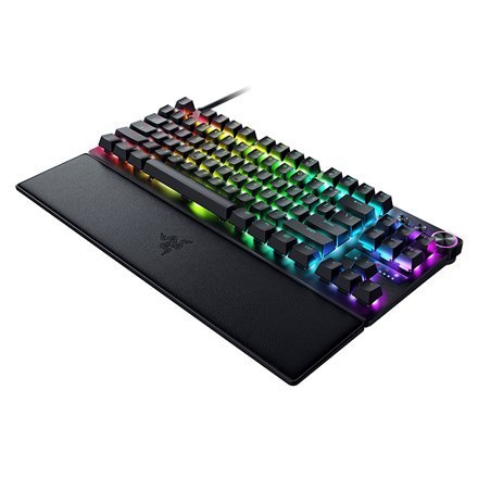 Klawiatura do gier Razer Huntsman V3 Pro Tenkeyless z technologią Analog Optical - przewodowa, układ US, kolor czarny Klawiatura do gier Razer Huntsman V3 Pro Tenkeyless z technologią Analog Optical - przewodowa, układ US, kolor czarny