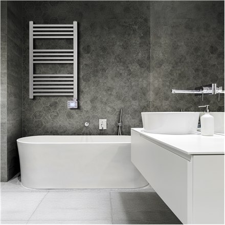 LED Electric Bathroom Radiator | AD 7824 | Radiator | 600 W | White | IP24 LED Electric Bathroom Radiator | AD 7824 | Radiator | 600 W | White | IP24