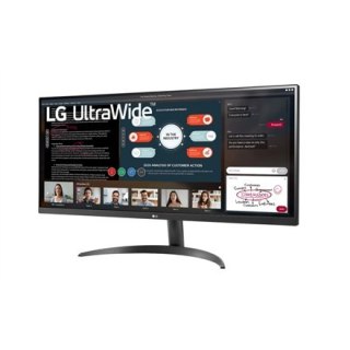 LG 34WP500-B 34 " IPS UltraWide FHD 21:9 5 ms 250 cd/m² Black Headphone Out HDMI ports quantity 2 75 Hz
