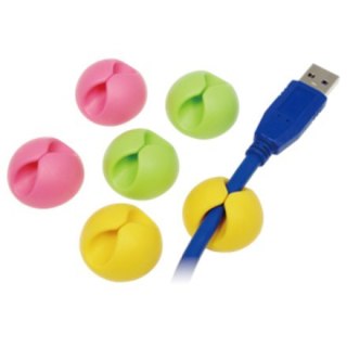 Logilink | Cable Organizer | Cable organizer | Green | Orange | Pink