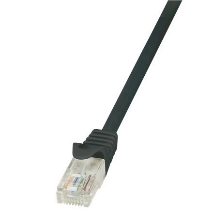 Logilink | CAT 5e | Patch cable | Unshielded twisted pair (UTP) | Male | RJ-45 | Male | RJ-45 | Black | 0.25 m Logilink | CAT 5e | Patch cable | Unshielded twisted pair (UTP) | Male | RJ-45 | Male | RJ-45 | Black | 0.25 m
