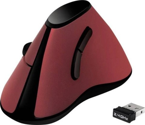 Logilink | Ergonomiczna mysz pionowa | ID0159 | Optyczna | Bezprzewodowa | Czerwona Logilink | Ergonomiczna mysz pionowa | ID0159 | Optyczna | Bezprzewodowa | Czerwona