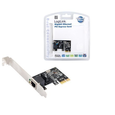 Logilink | Karta sieciowa | Ethernet | Fast Ethernet | Gigabit Ethernet | PCI Express x1 Logilink | Karta sieciowa | Ethernet | Fast Ethernet | Gigabit Ethernet | PCI Express x1