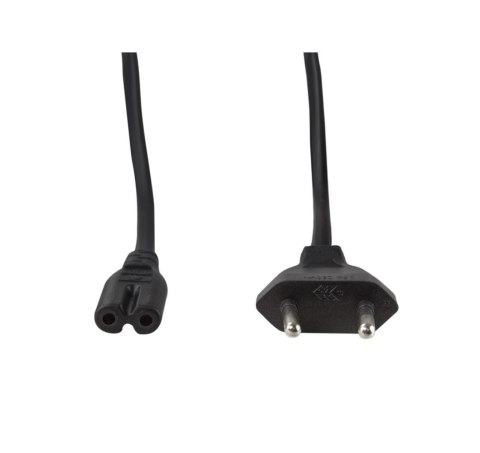 Logilink | Power cable | Power IEC 60320 C7 | Europlug (power CEE 7/16) | 1.8 m | Black Logilink | Power cable | Power IEC 60320 C7 | Europlug (power CEE 7/16) | 1.8 m | Black