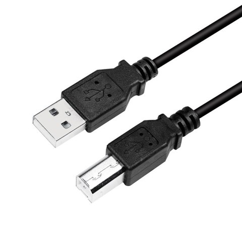 Logilink | USB cable | Male | 4 pin USB Type B | Male | Black | 4 pin USB Type A | 5 m Logilink | USB cable | Male | 4 pin USB Type B | Male | Black | 4 pin USB Type A | 5 m